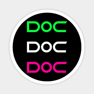 Colourful doc art Magnet